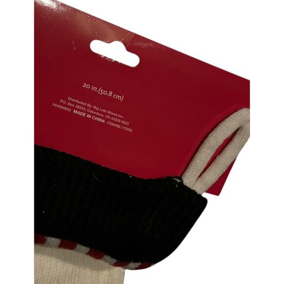 Snowman Christmas Stocking 20 Inches Winter Wonder Lane Holiday Raised Nose NEW - Picture 5 of 5